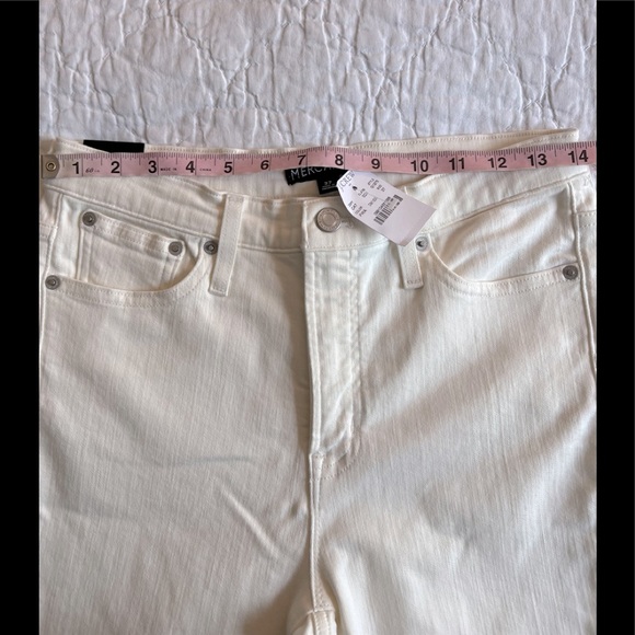 NWT J. Crew 10” Highest Rise Skinny Jeans in White - Picture 10 of 12